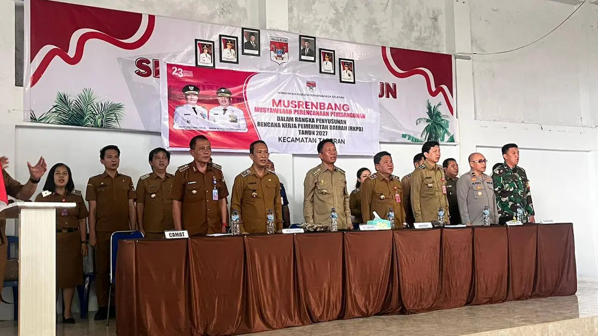 Bupati Franky Donny Wongkar membuka Musrenbang Kecamatan Tareran fokus pemerataan pembangunan ekonomi sulutviral.info