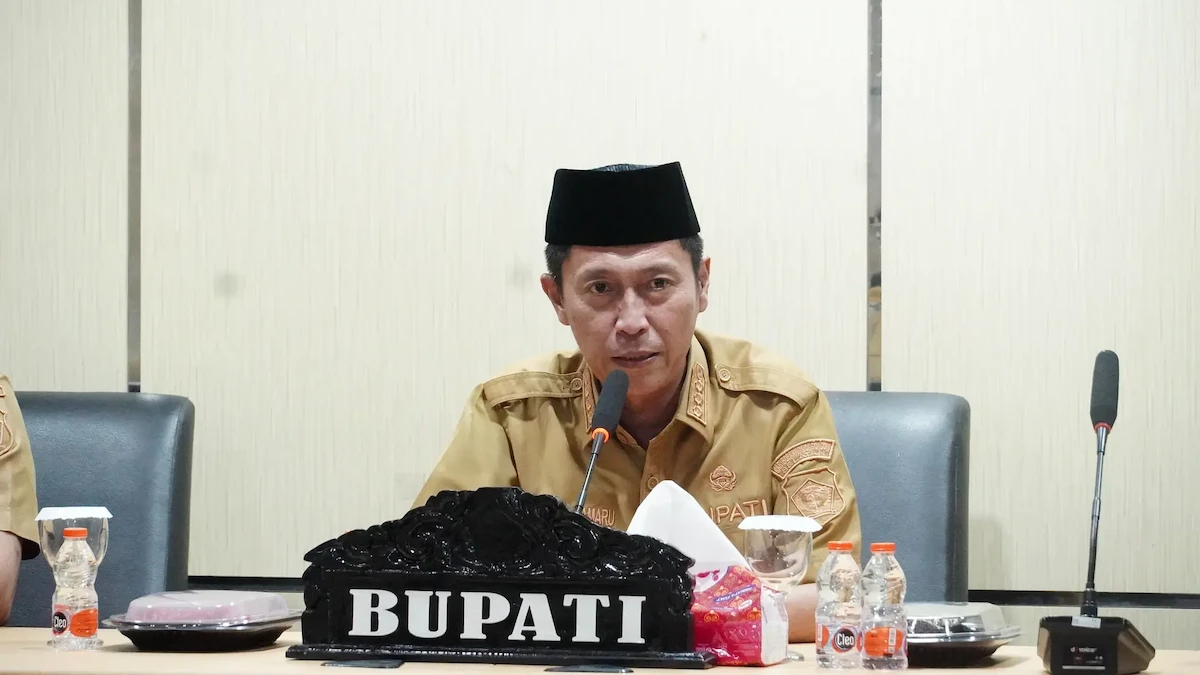 Bupati Iskandar memimpin rapat serah terima Huntap penyintas Gunung Ruang sulutviral.info