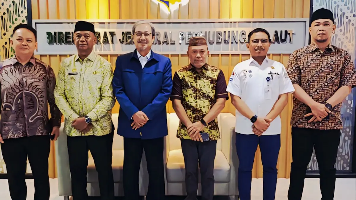 Direktur Kepelabuhan Kementerian Perhubungan RI Muhammad Anto Julianto menerima audiensi Pemkab Boltim di Jakarta sulutviral.info