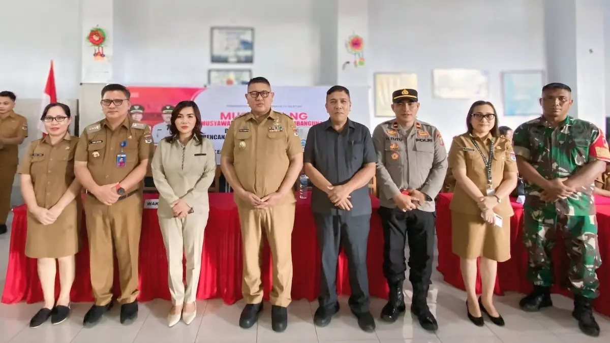Wakil Bupati Minahasa Selatan bersama Forkopimca dan tokoh masyarakat saat Musrenbang RKPD Kecamatan Suluun Tareran sulutviral.info