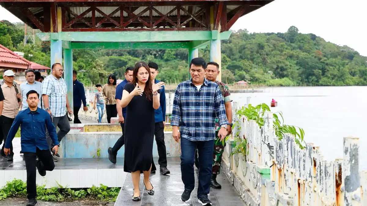 Gubernur Yulius Selvanus meninjau fasilitas wisata Sumaru Endo di Remboken sulutviral.info