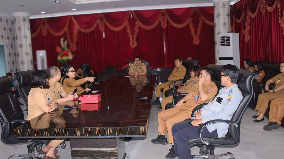Pejabat Pemkab Minahasa Selatan dampingi Wakil Bupati pada Rakor Inflasi 2026
