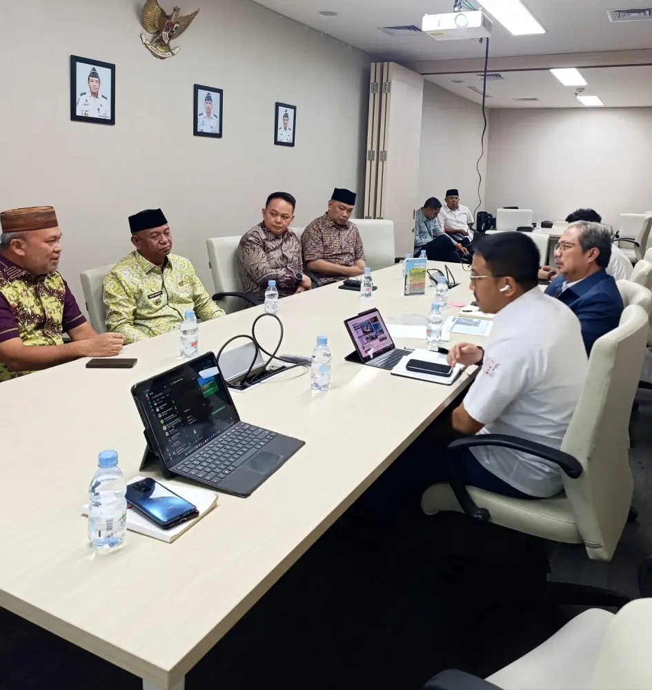 Suasana pembahasan peresmian dan penguatan fungsi Pelabuhan Kotabunan antara Pemkab Boltim dan Kemenhub RI sulutviral.info