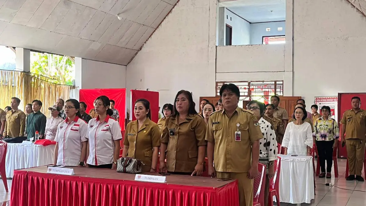 Peserta Musrenbang Kecamatan Tumpaan mengikuti pembukaan perencanaan pembangunan ekonomi Minahasa Selatan sulutviral.info