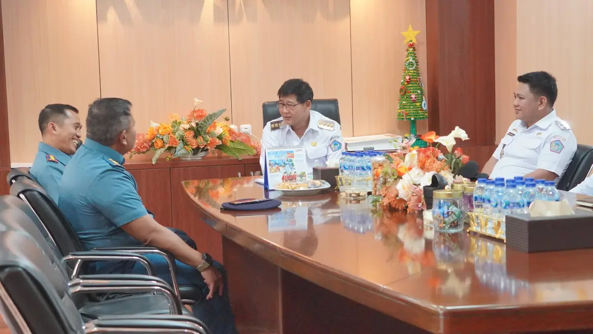 Sinergi Pemerintah Kota Bitung dan TNI Angkatan Laut dalam audiensi Guskamla Koarmada II di Kantor Wali Kota Bitung sulutviral.info