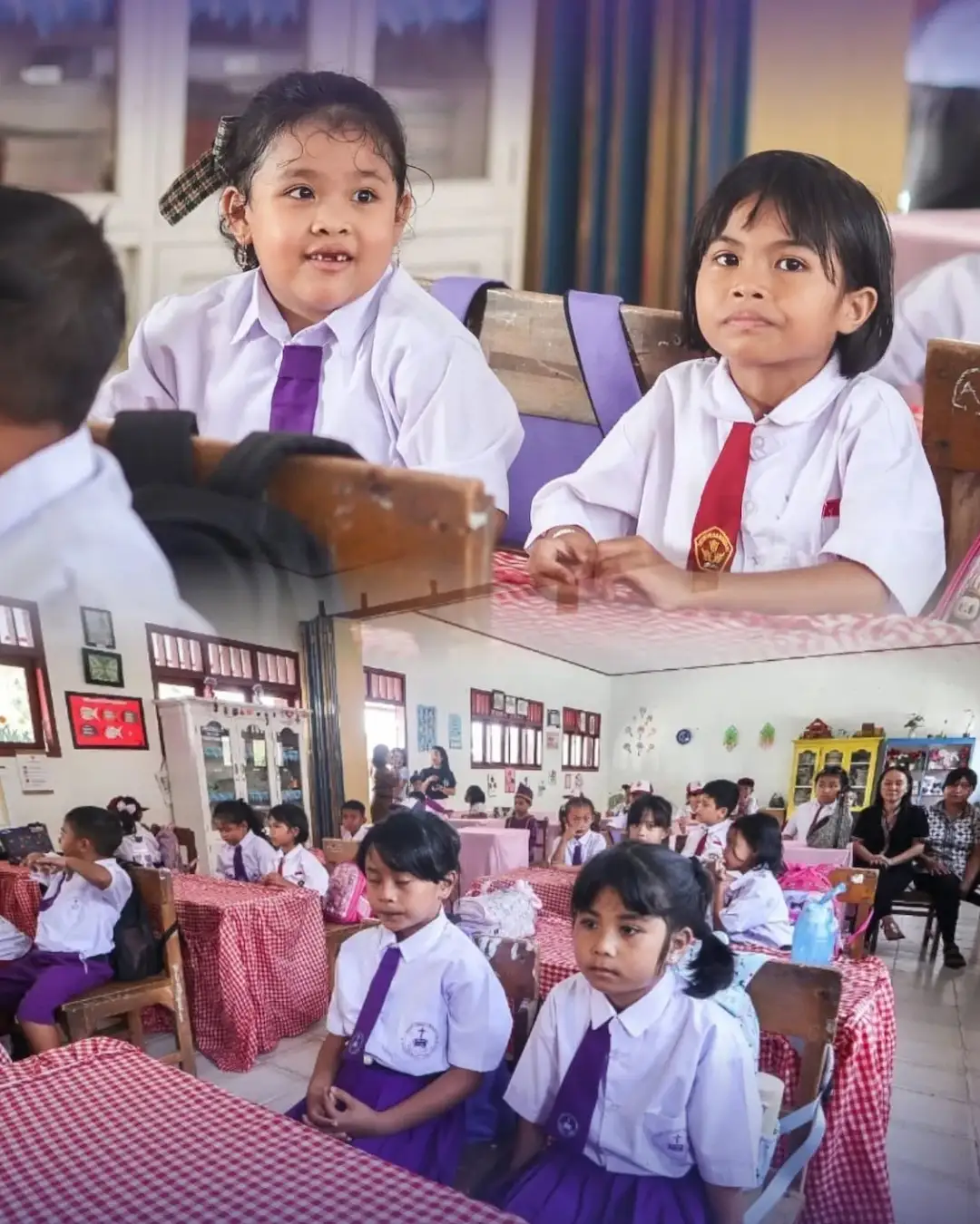 siswa SD GMIST Yerusalem Enemawira makan bergizi gratis Sangihe sulutviral.info