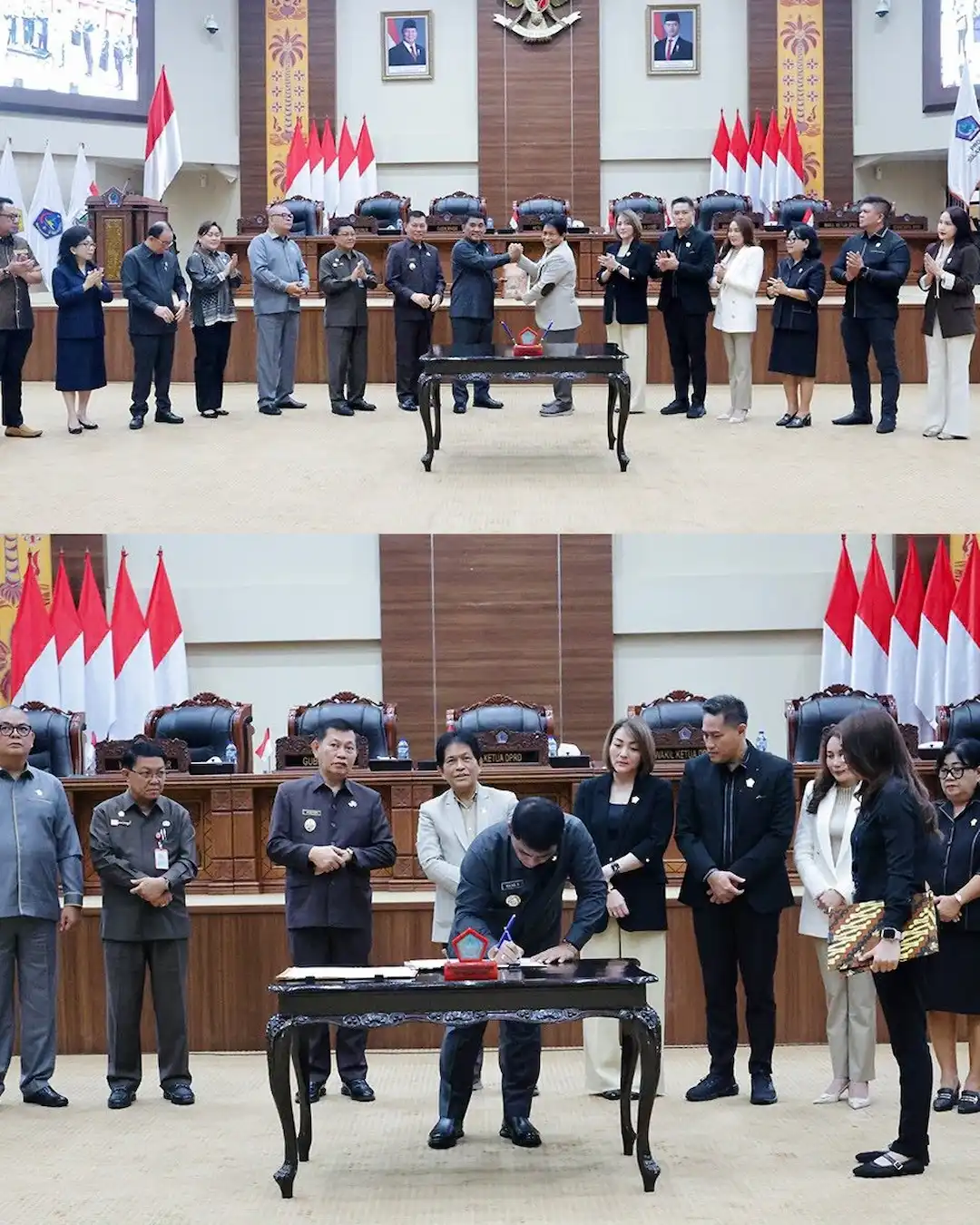 Gubernur Yulius tandatangani Ranperda RTRW Sulut di DPRD