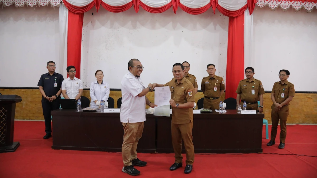 Penyerahan dokumen pemeriksaan LKPD antara BPK RI dan Wali Kota Kotamobagu sulutviral.info