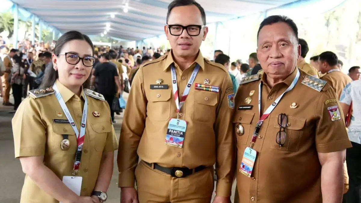 Wakil Bupati Vanda Sarundajang menghadiri kegiatan nasional bersama kepala daerah dalam upaya mendorong investasi menuju visi 2045 sulutviral.info