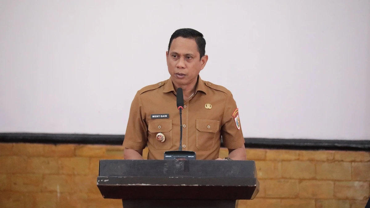 Wali Kota Kotamobagu Weny Gaib menyampaikan sambutan pada entry meeting BPK RI sulutviral.info