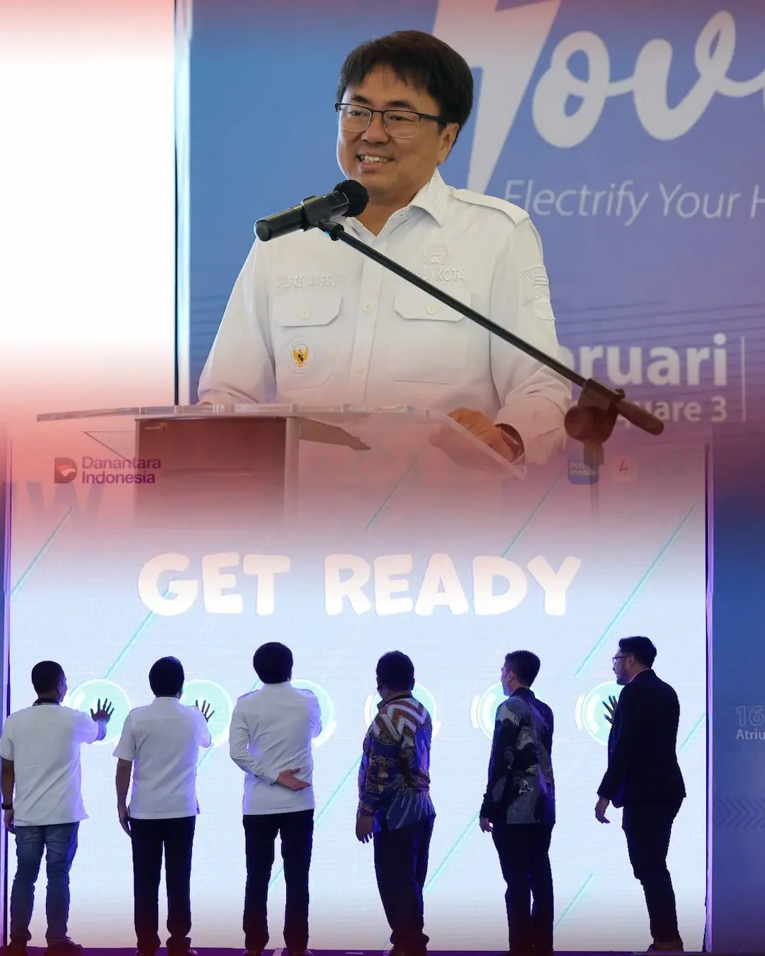 Andrei Angouw tekan layar peresmian SPKLU Mantos Manado sulutviral.info