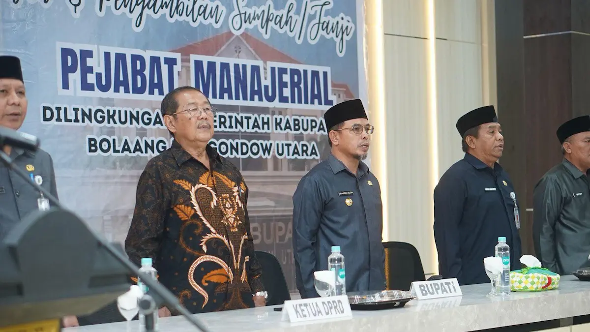 Bupati dan Ketua DPRD hadiri pelantikan pejabat Boltara sulutviral.info