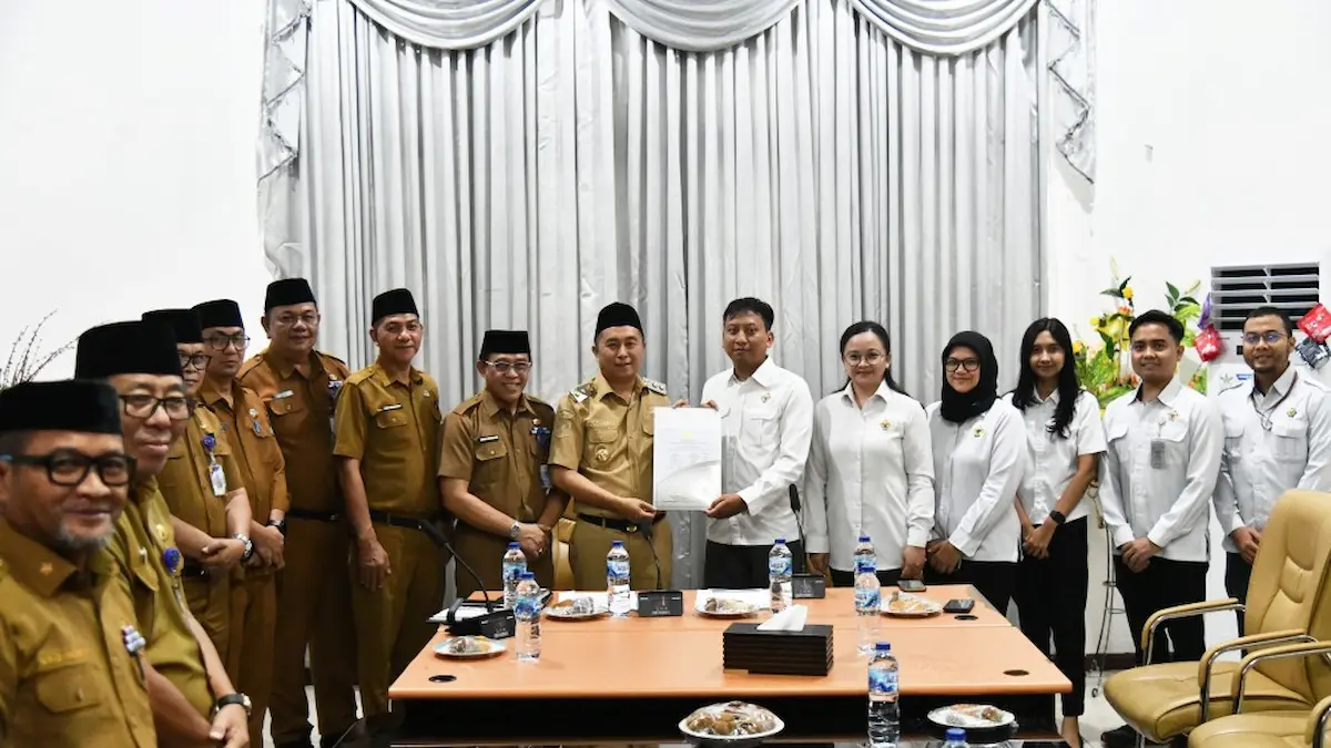 Penyerahan dokumen entry meeting audit interim LKPD Boltim bersama BPK sulutviral.info