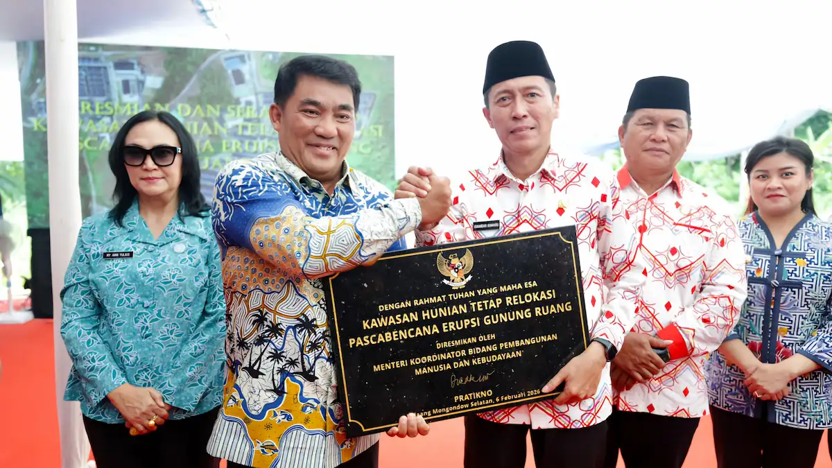 Peresmian kawasan huntap relokasi Gunung Ruang Bolsel sulutviral.info