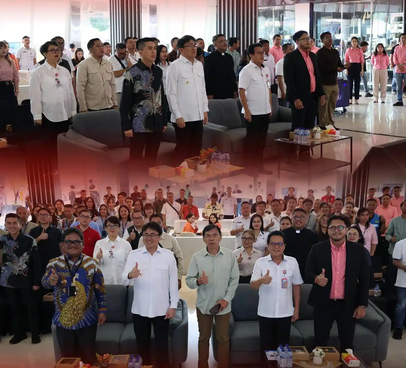 Andrei Angouw bersama pejabat saat peresmian SPKLU Mantos Manado sulutviral.info