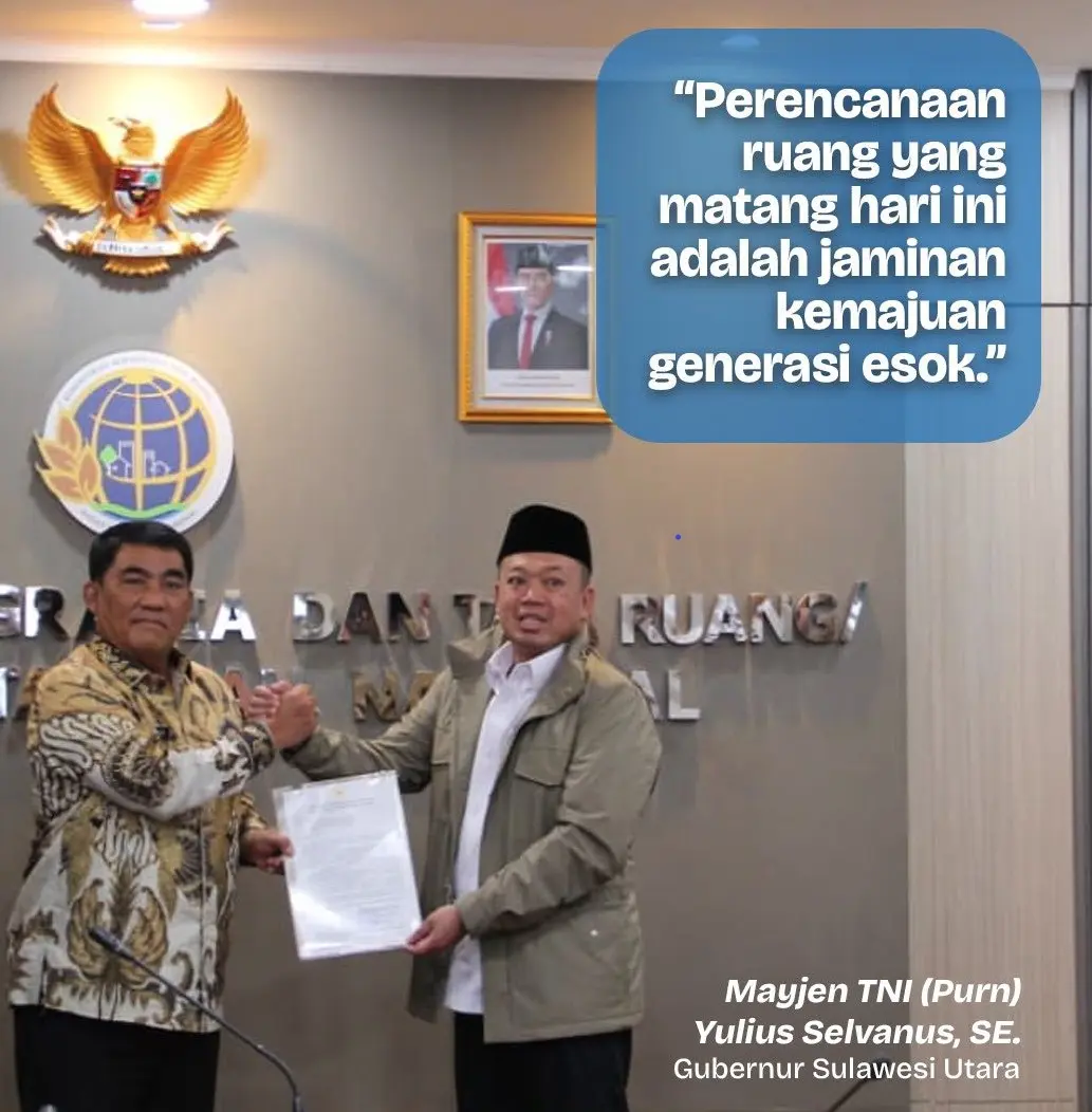 Yulius Selvanus terima dokumen RTRW dari Menteri ATR di Jakarta sulutviral.info