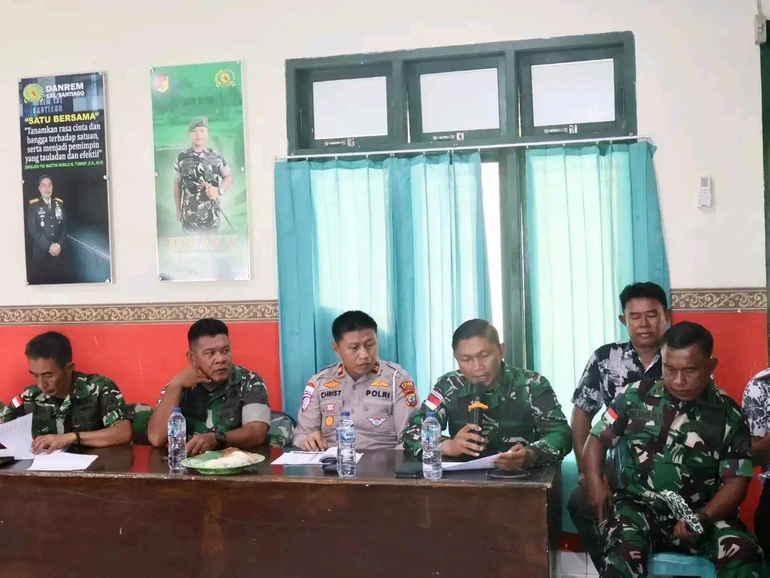 Dandim 1312 Talaud memimpin rapat koordinasi kunjungan Pangdam XIII Merdeka