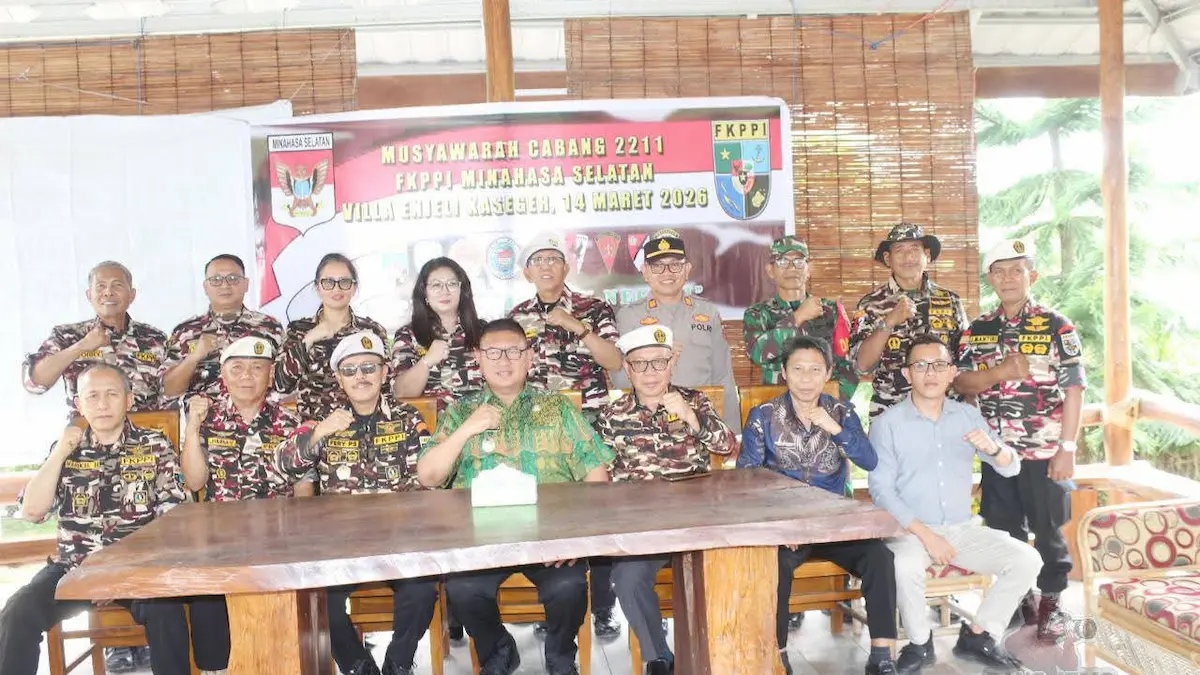 Foto bersama peserta muscab fkppi minahasa selatan usai kegiatan di Modoinding