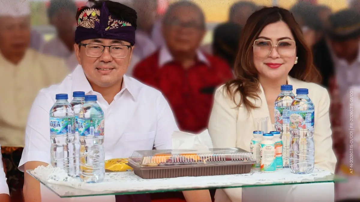 Andrei Angouw dan Irene Pinontoan hadiri Melasti Tongkaina Manado