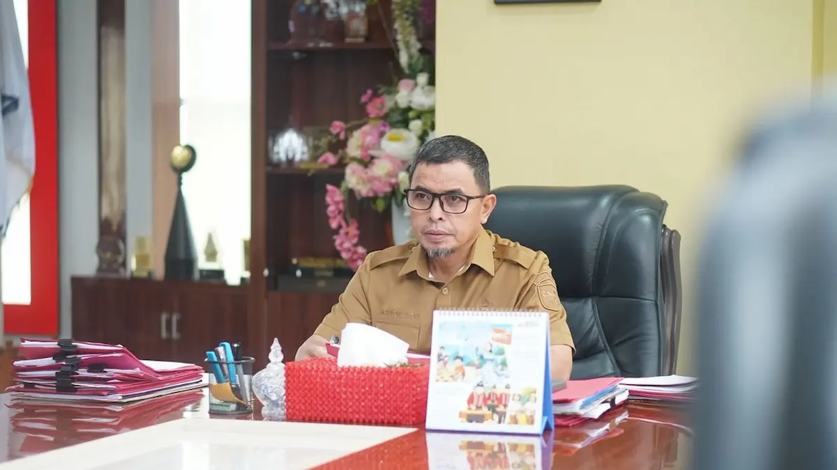 bupati boltara sirajudin lasena mengikuti rakor inflasi daerah