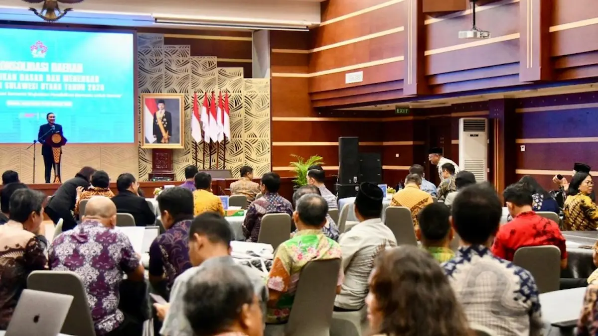 Peserta mengikuti konsolidasi pendidikan dasar menengah Sulawesi Utara 2026